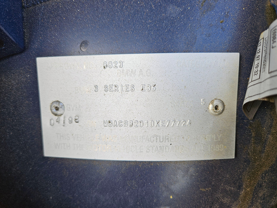 S3207 3' E36 Coupe 318ti M44 AUTO 1998/01