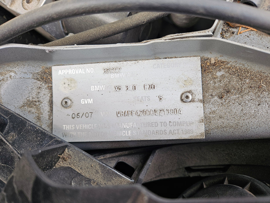 S3223 X5 E70 SUV 3.0d M57T2 AUTO 2007/04