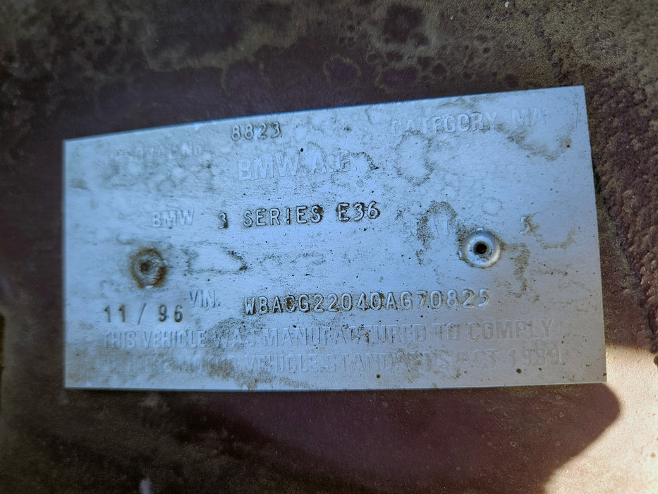 S3234 3' E36 Sedan 316i M43 AUTO 1995/08