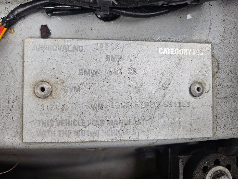 S3246 X5 E53 SUV 3.0i M54 AUTO 2002/09