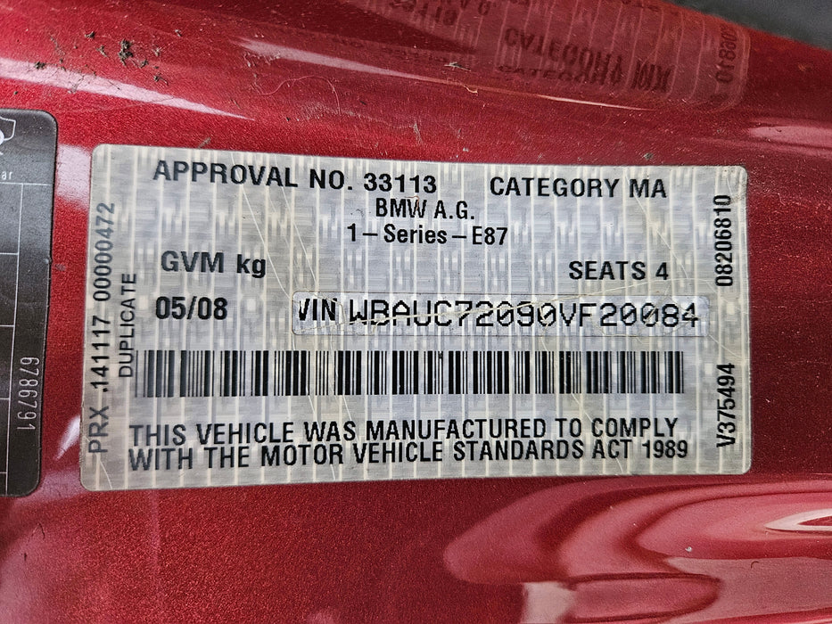 S3271 1' E82 Coupe 135i N54 AUTO 2008/04
