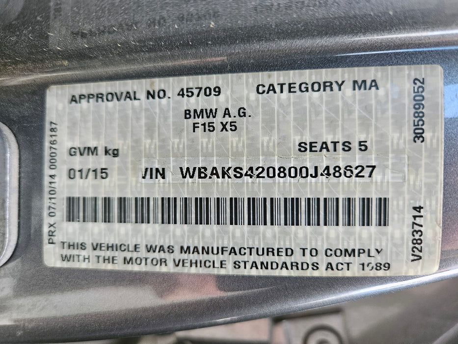 S3289 X5 F15 SAV 30dX N57 AUTO 2014/11