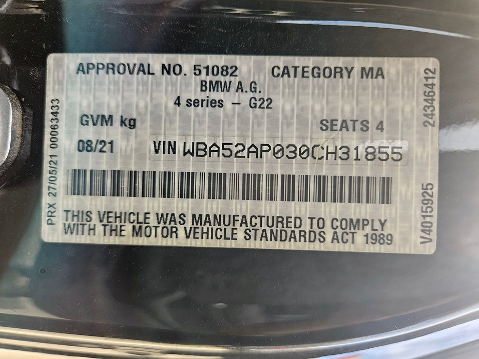 S3305 4' G22 Coupe 430i B48 AUTO 2021/04