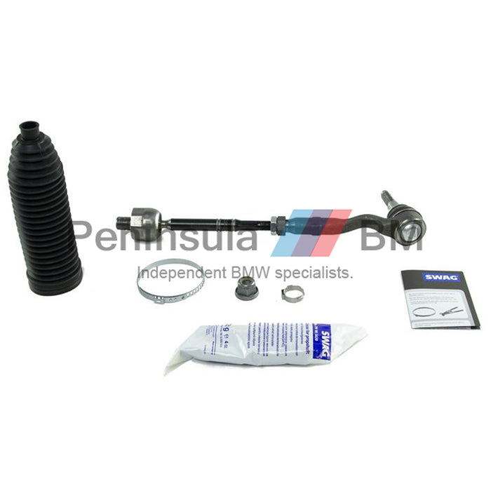 BMW Tie Rod Right Kit Inc Boot Clamps Grease F07 F10 F01 SWAG 32106784719