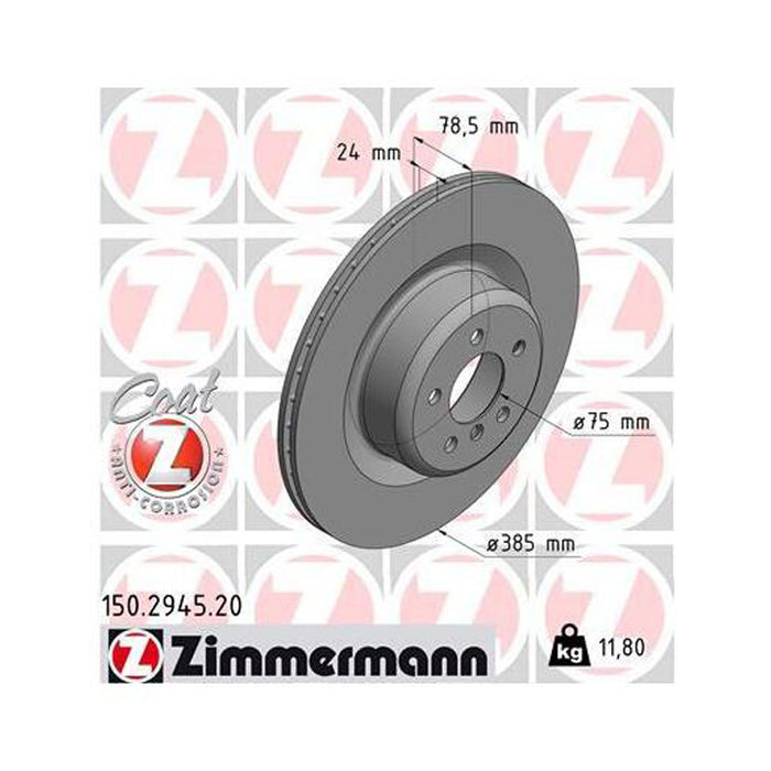 BMW Brake Disc Front Ventilated X5 M E70 F15 X6 M E71 F16 ZIMMERMANN 34216795318