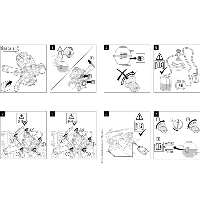 BMW Water Pump Thermostat Heat Management Module B58 G20 G30 G11 G15 INA 11538642559