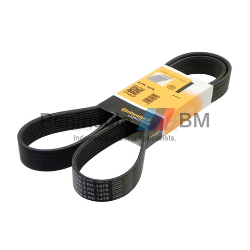 BMW Ribbed V-Belt 8PK1478 N55 F07 F10 F06 F12 F01 E70 F15 CONTINENTAL 11287628650