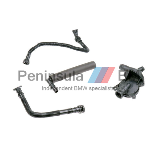 BMW PCV Valve Oil Separator & Hoses Kit E87 E46 E90 X3 Z4 VAICO 11617503520