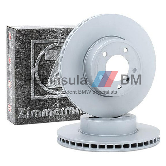 BMW Brake Disc Front Ventilated E60 E61 E63 E64 ZIMMERMANN 34116753221 34116864906