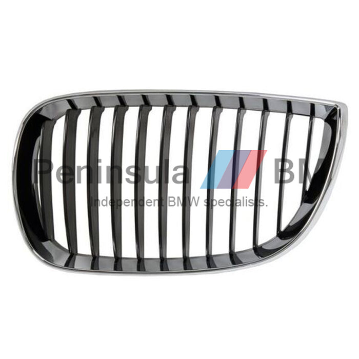 BMW Grille Front Left Black With Chrome Frame E87 GENUINE 51137077129