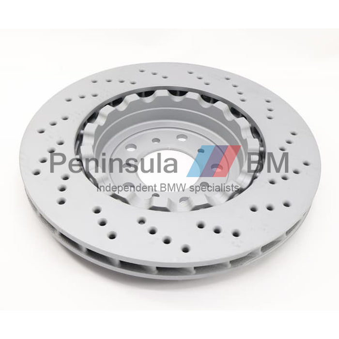 BMW Brake Disc Front Left Drilled Ventilated M3 E46 Z4 ZIMMERMANN 34112282445