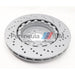 BMW Brake Disc Front Left Drilled Ventilated M3 E46 Z4 ZIMMERMANN 34112282445