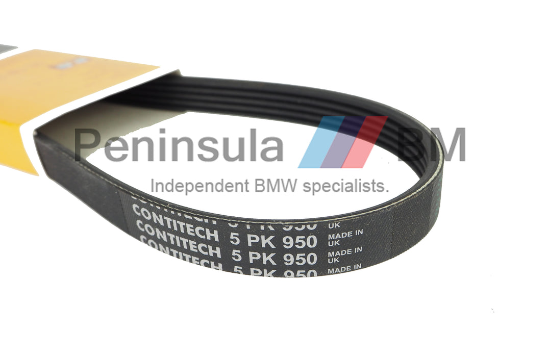 BMW Ribbed V-Belt 5PK950 Climate Compressor E46 M43 11281437874