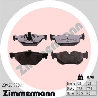 thumbnail image 2 of Platinum Germany Rear Brake Pads Set For BMW E81 E82 E87 E88 E90 E91 E92 E93 2 of 4