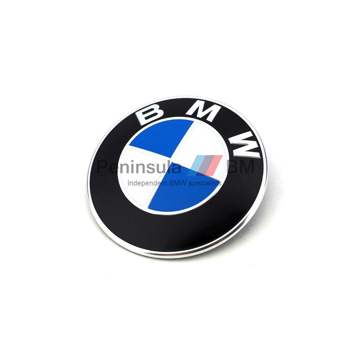 BMW Plaque Bonnet Badge Roundel 82mm GENUINE 51148132375 — Peninsula BM