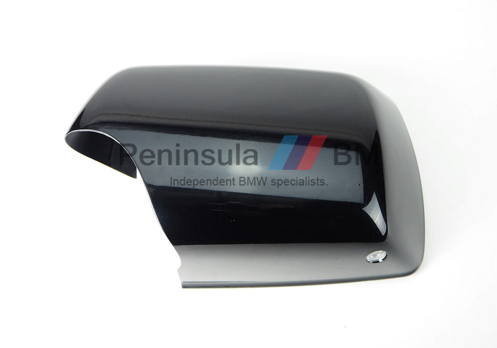 BMW Exterior Mirror Cover Left With Light X5 E53 Painted Schwarz II 51168266733
